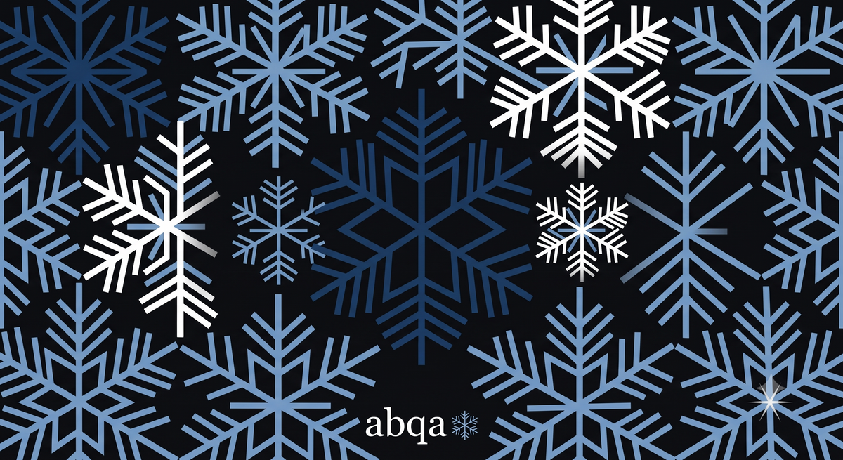 Abqa — blue and white snowflakes