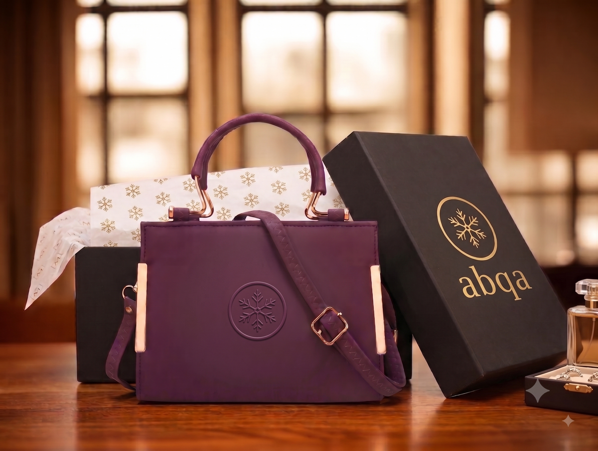 Cassis — Embossed Satchel, Plum